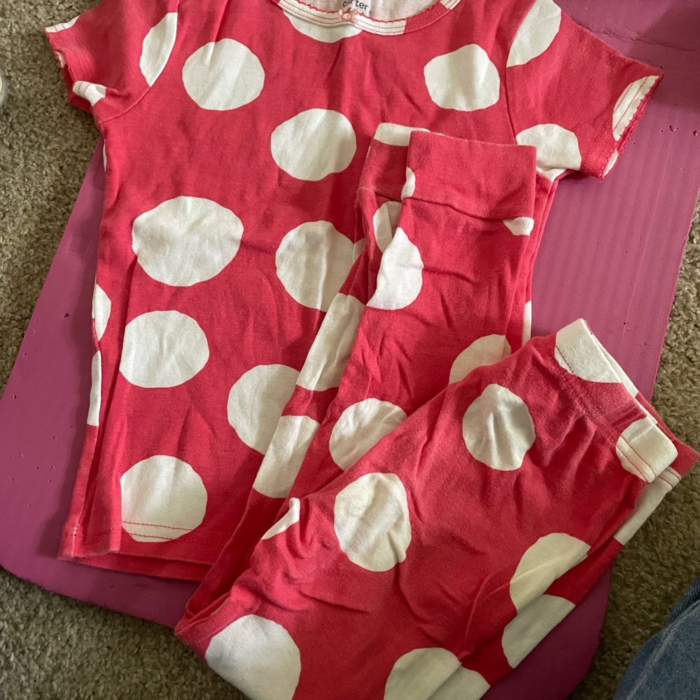 Polka Dot Kids Pajamas carters size 6